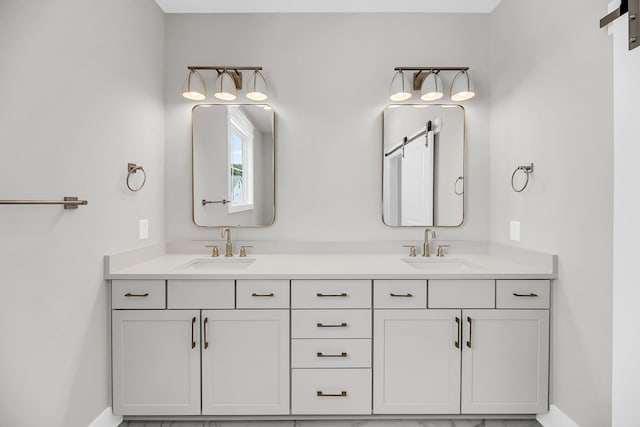 1056 Capersview Ct, Awendaw, SC 29429 - full bath with double vanity and baseboards