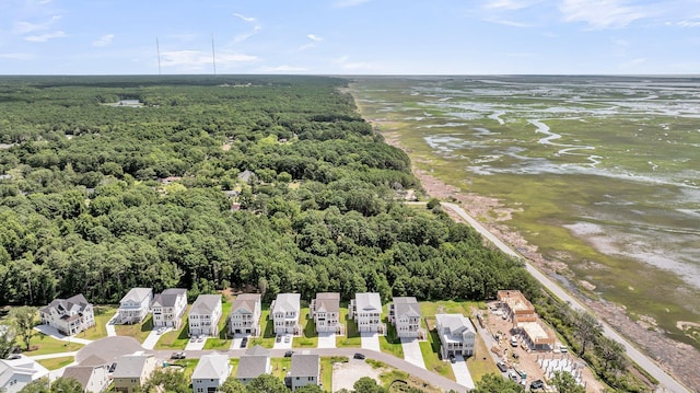 1056 Capersview Ct, Awendaw, SC 29429 - aerial perspective of suburban area with a nearby body of water and a forest