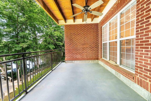202 Trillium Ct, Santee, SC 29142 - balcony with ceiling fan