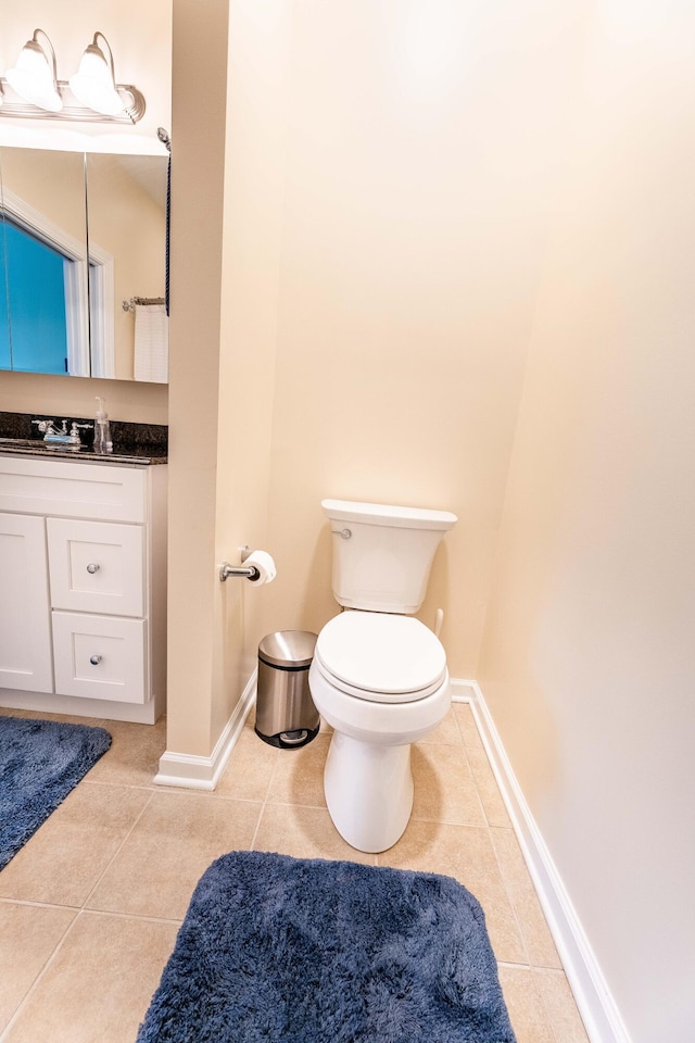 202 Trillium Ct, Santee, SC 29142 - bathroom with tile patterned flooring, vanity, toilet, and baseboards