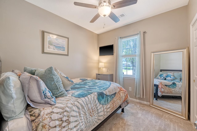 422 Cabrill Dr, Charleston, SC 29414 - bedroom with carpet, a ceiling fan, and baseboards