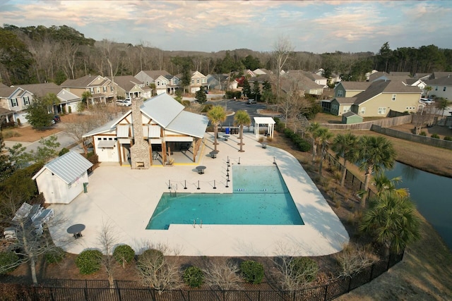 view of pool with a patio