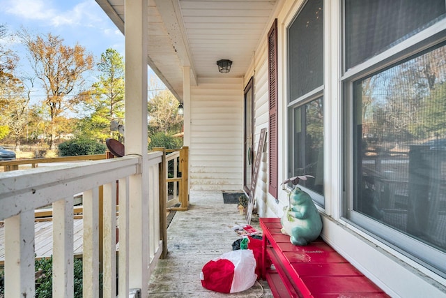 balcony with a porch