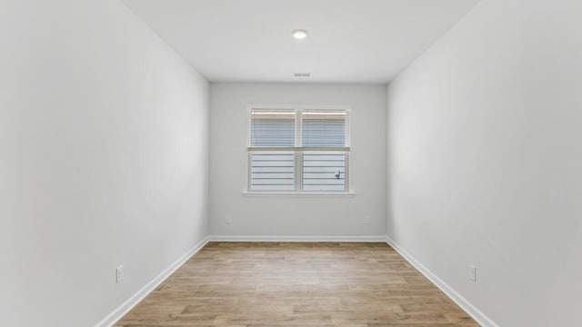 empty room featuring light hardwood / wood-style flooring