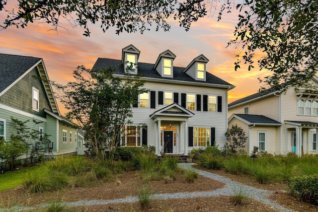 view of colonial inspired home