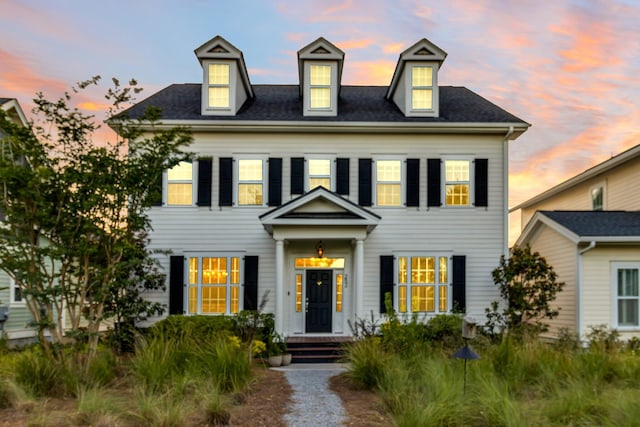 view of colonial inspired home