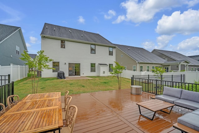 445 Oswego Ct, Greenville, SC 29607 - deck with outdoor lounge area
