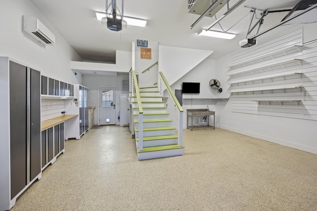 1075 Wayfarer Ln, Charleston, SC 29412 - garage featuring a wall mounted AC and a garage door opener