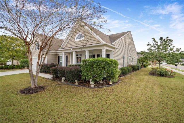 view of home's exterior featuring a lawn