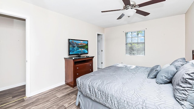 2186 Spoleto Ln, North Charleston, SC 29406 - bedroom with wood finished floors and a ceiling fan