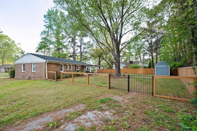2158 Till Rd, Charleston, SC 29414 - fenced backyard with a storage unit
