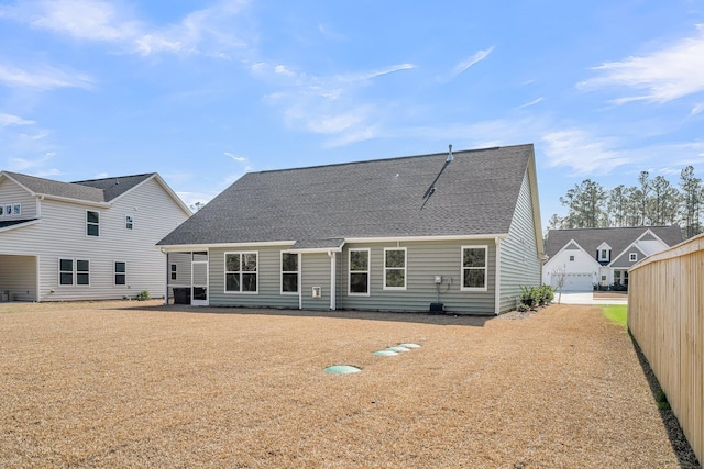 view of back of property