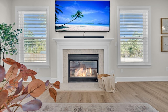 room details featuring hardwood / wood-style flooring