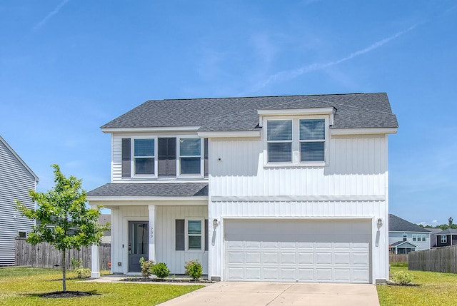 299 Lucca Dr, Summerville, SC 29486 - view of front of property with a shingled roof, concrete driveway, and an attached garage