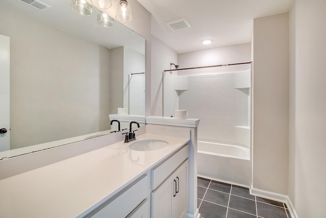 299 Lucca Dr, Summerville, SC 29486 - full bath featuring vanity, tile patterned flooring, and tub / shower combination