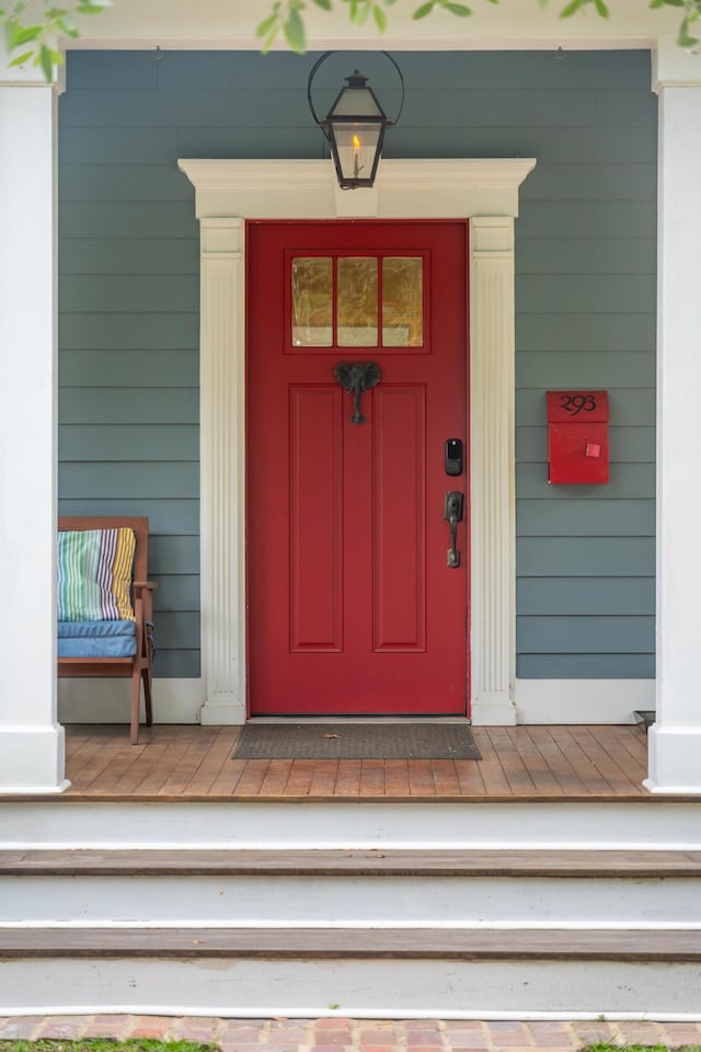 293 Grove St, Charleston, SC 29403 - property entrance featuring a porch