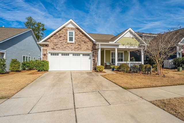 view of front of home with a porch