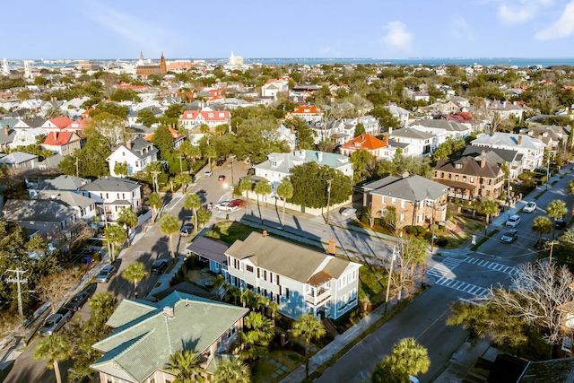 drone / aerial view with a residential view