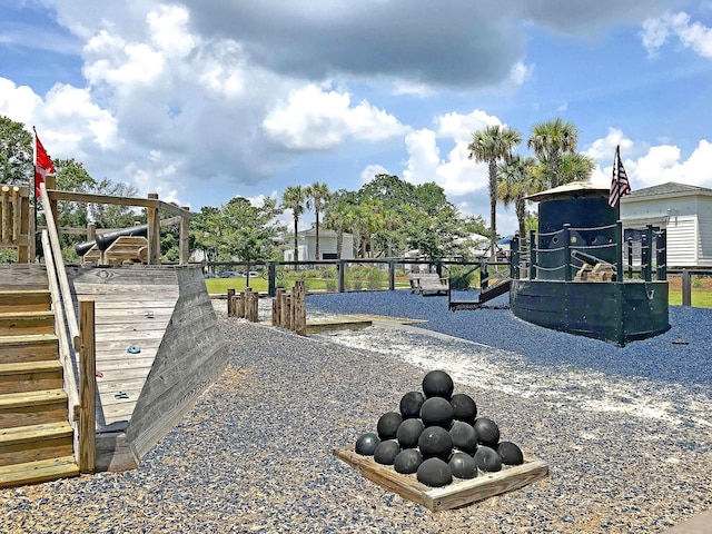 view of play area