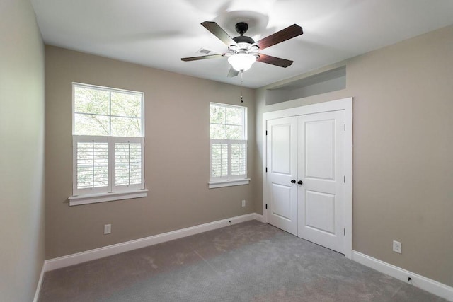 225 Slipper Shell Ct, Mount Pleasant, SC 29464 - unfurnished bedroom featuring baseboards, carpet, a closet, and ceiling fan