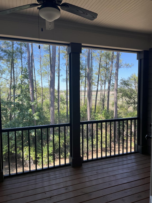 225 Slipper Shell Ct, Mount Pleasant, SC 29464 - wooden terrace with a ceiling fan