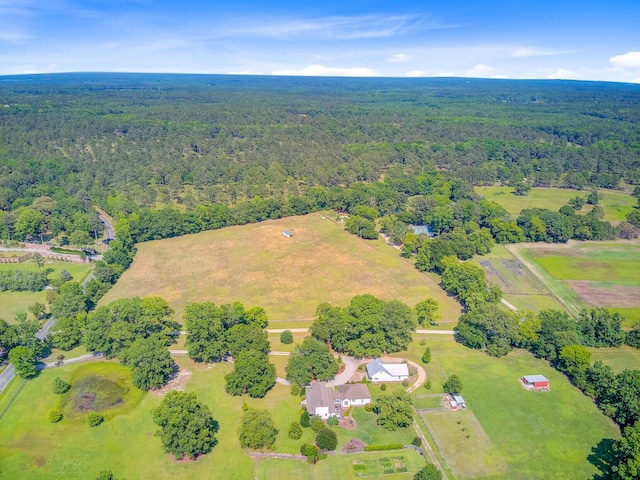481 Cantey Ln, Camden, SC 29020 - aerial view of property and surrounding area featuring a heavily wooded area