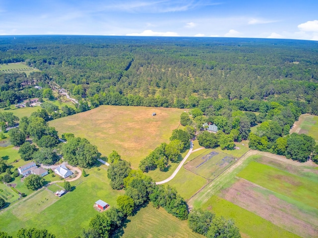481 Cantey Ln, Camden, SC 29020 - aerial view of property and surrounding area with a heavily wooded area