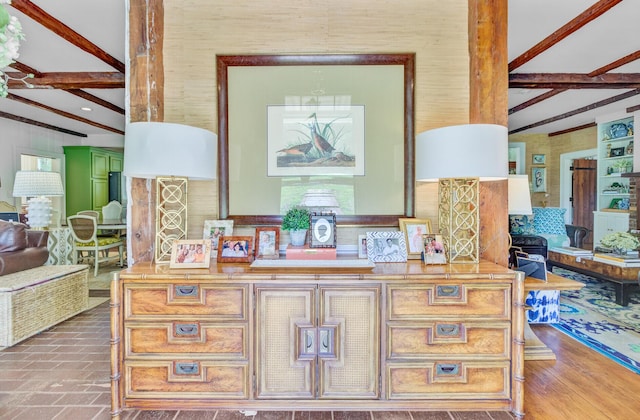 481 Cantey Ln, Camden, SC 29020 - detailed view of beam ceiling