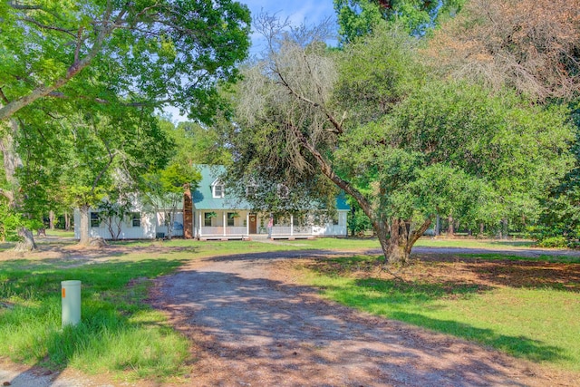 481 Cantey Ln, Camden, SC 29020 - view of property hidden behind natural elements featuring covered porch