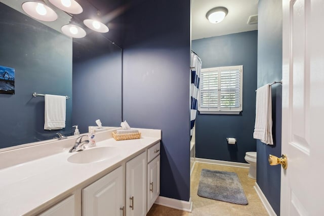 2329 Tall Sail Dr Unit 704D, Charleston, SC 29414 - full bathroom featuring vanity, tile patterned flooring, and shower / bath combination with curtain