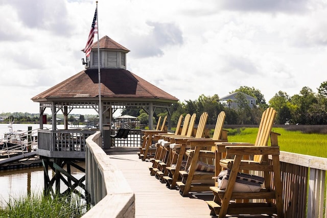 2329 Tall Sail Dr Unit 704D, Charleston, SC 29414 - dock with a gazebo and a water view