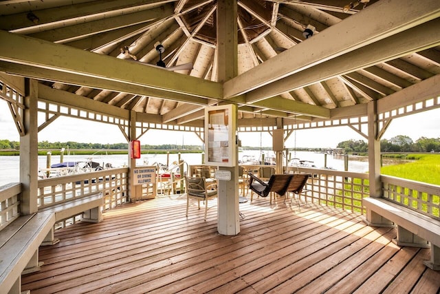 2329 Tall Sail Dr Unit 704D, Charleston, SC 29414 - wooden terrace featuring a water view