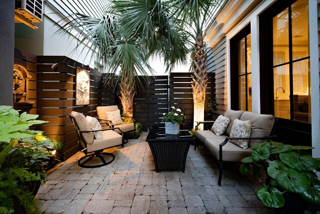 104 May Ln, Mount Pleasant, SC 29464 - view of patio with outdoor lounge area and fence