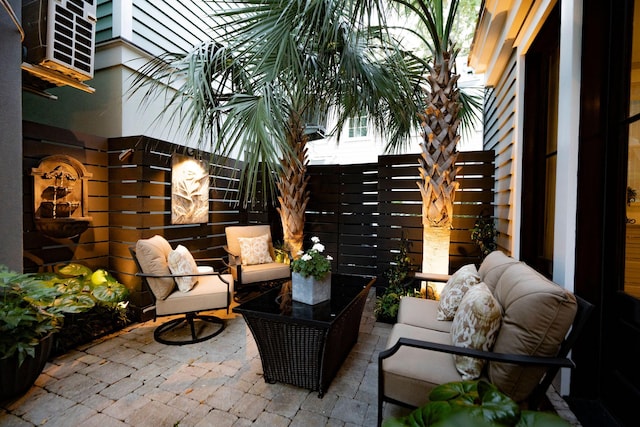 104 May Ln, Mount Pleasant, SC 29464 - view of patio / terrace featuring an outdoor hangout area and fence