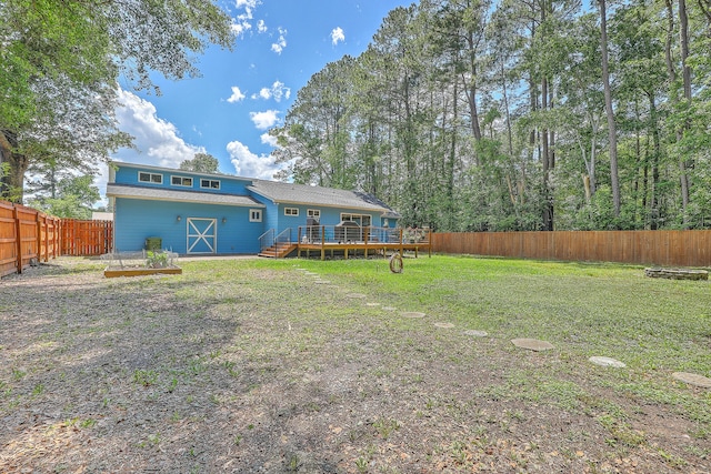1325 Edward Dr, Moncks Corner, SC 29461 - view of yard featuring a wooden deck