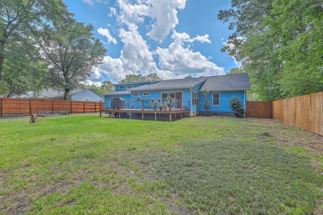 1325 Edward Dr, Moncks Corner, SC 29461 - back of house with a wooden deck and crawl space