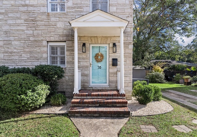 view of entrance to property