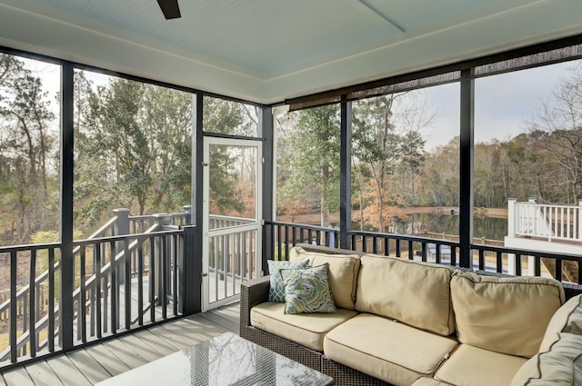 view of sunroom / solarium