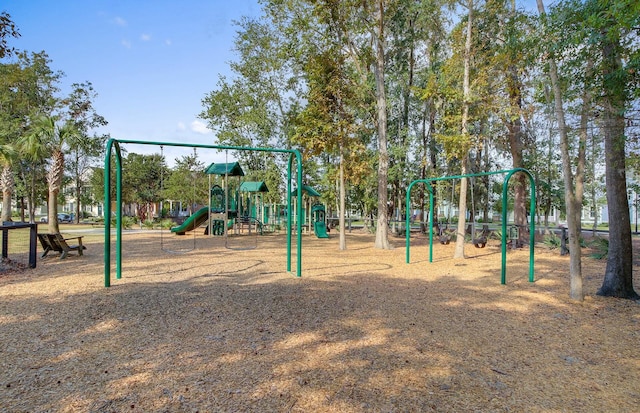 view of jungle gym