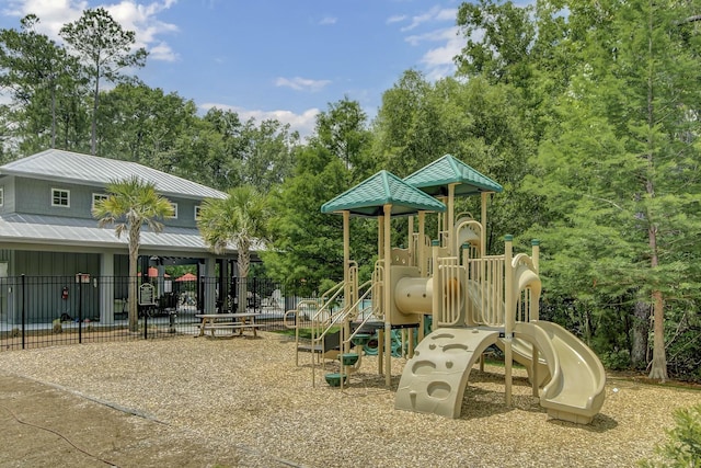 view of jungle gym