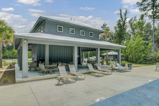 rear view of property with a patio area