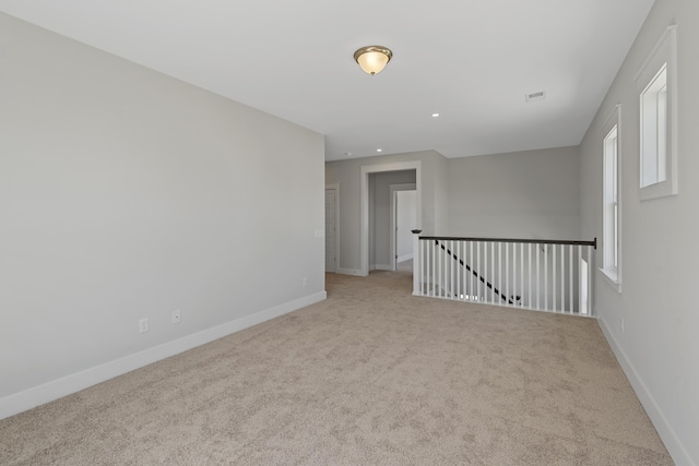 view of carpeted empty room