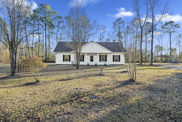 view of front of property