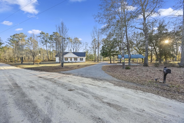 view of road