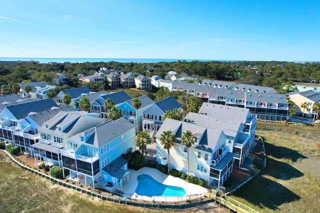 bird's eye view featuring a residential view