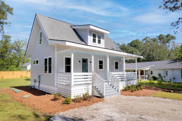 view of front of house featuring a porch