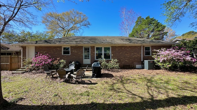 2636 Elissa Dr, Charleston, SC 29414 - back of property with brick siding and cooling unit