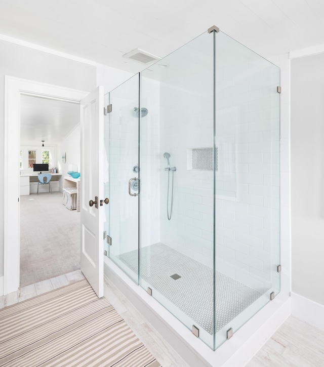 202 Bank St, Mount Pleasant, SC 29464 - full bath with a shower stall and baseboards