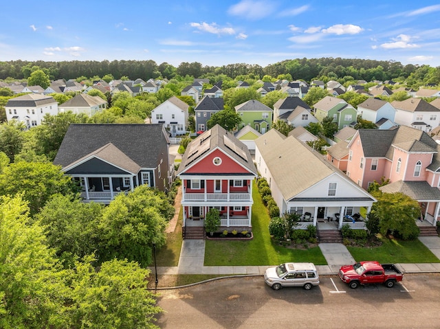 drone / aerial view featuring a residential view