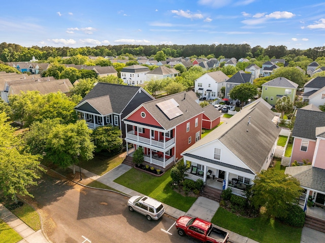 drone / aerial view featuring a residential view